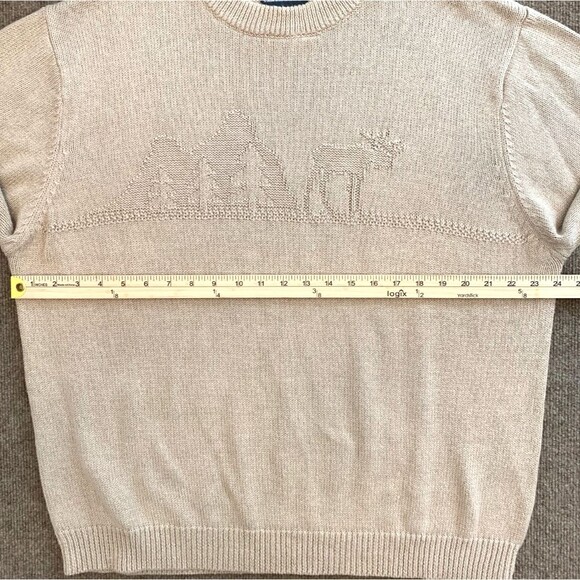Woolrich Sweater Mens XL Long Sleeve Tight Knit Crew Caribou Pullover - Picture 4 of 8